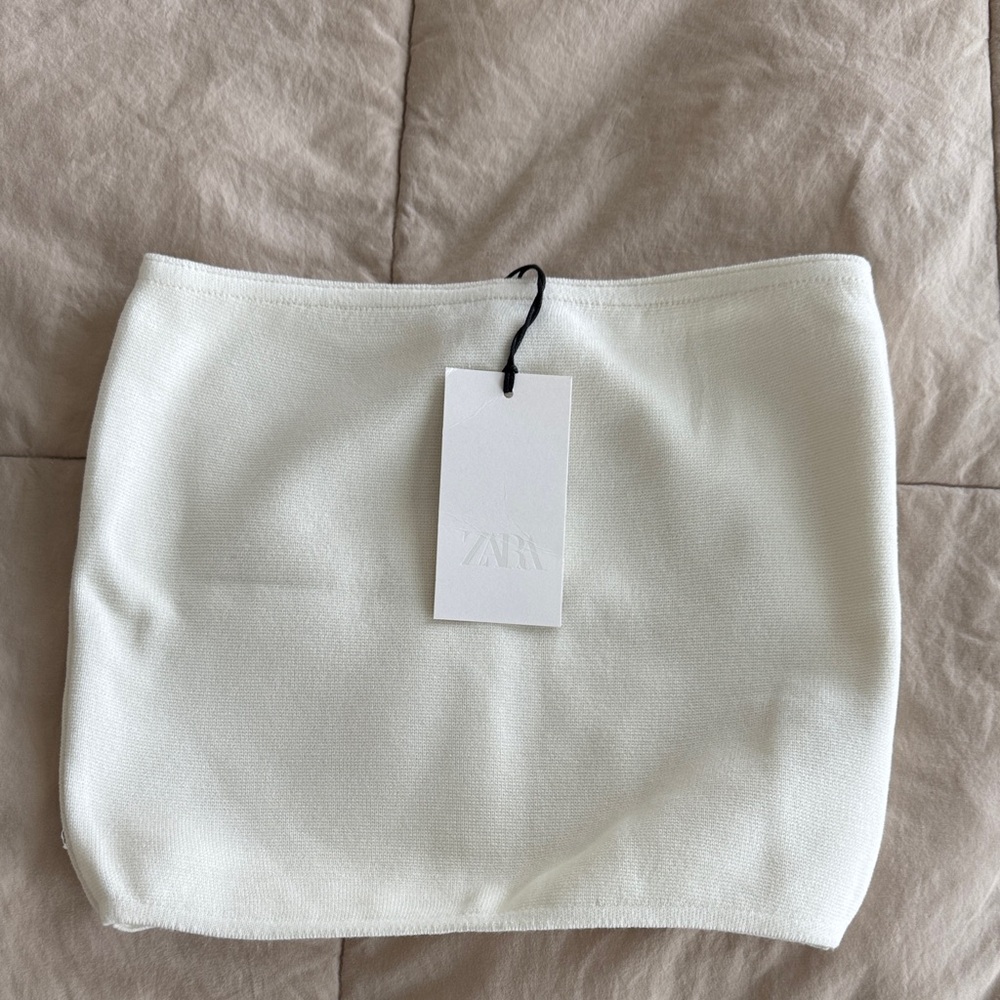 Zara White sweater tube top